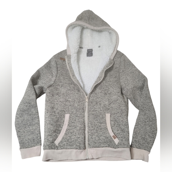 Buffalo David Bitton Sherpa Lined Mens Medium Slim Full Zip Jacket With Hood Fur - Picture 1 of 15